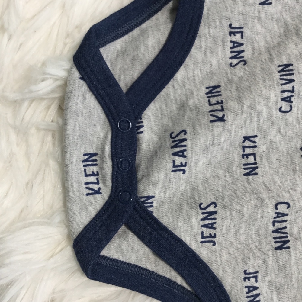 Calvin Klein- Gray and Blue 3pc Bodysuit & Pants - Picture 10 of 16